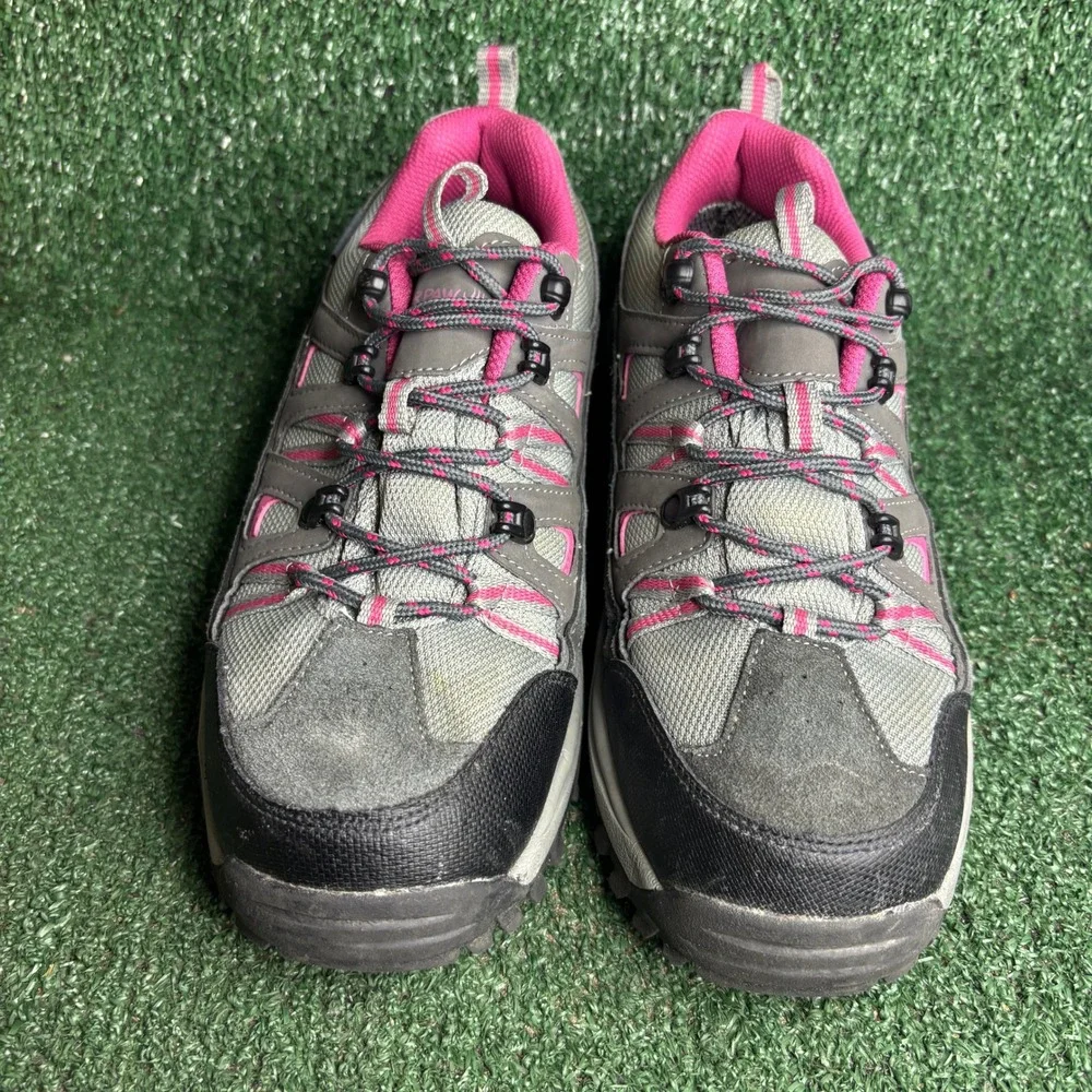 Bearpaw Juniper Lo Waterproof Hiking Trail Outdoorsy Walking Shoe Grey Women 9.5